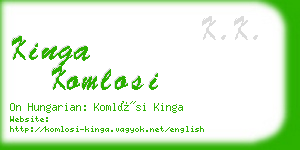 kinga komlosi business card
